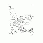 Схема вузла: Крило для Kawasaki BN125 Eliminator