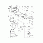 Схема узла: Электрооборудование для Kawasaki VN1500 Vulcan 1500 Classic FI