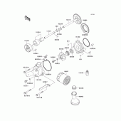 Схема вузла: Масляний насос для Kawasaki ZX900 Ninja ZX-9R