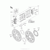 Схема вузла: Переднє гальмо для Kawasaki ZX1400 Ninja ZX-14R ABS