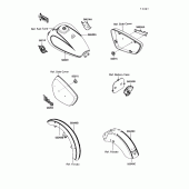 Схема вузла: Decal для Kawasaki VN1500 Vulcan 88