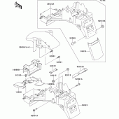 Схема узла: Fenders(zx600-f2/f3) для Kawasaki ZX600 Ninja ZX-6R