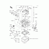 Схема узла: Головка цилиндра для Kawasaki KLX250 KLX250