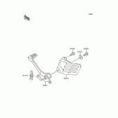 Схема узла: Лапка тормоза для Kawasaki KLE250 Anhelo