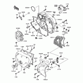 Схема узла: Крышка двигателя для Kawasaki BJ250