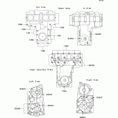 Схема вузла: Болти картера двигуна для Kawasaki ZR750 Zephyr