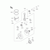 Схема вузла: Crankshaft/piston для Kawasaki KX500