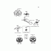 Схема узла: Наклейки для Kawasaki ZX1000 Ninja H2R