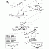 Схема вузла: Side covers для Kawasaki ZX600 Ninja ZX-6R
