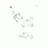 Схема вузла: Наклейки для Kawasaki ZG1000 Concours