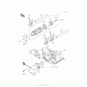 Схема вузла: Gear Change Drum/shift Fork(S) для Kawasaki ZX1400 Ninja ZX-14R