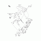 Схема узла: Переднее крыло для Kawasaki EX250 Ninja 250
