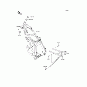 Схема вузла: Рама для Kawasaki KX125