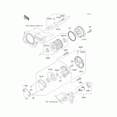 Схема вузла: Масляний насос & Масляний фільтр для Kawasaki BJ250 250TR