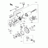 Схема вузла: Starter motor для Kawasaki VN750 Vulcan 750