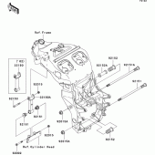 Схема вузла: Кріплення двигуна для Kawasaki ZX1200 Ninja ZX-12R