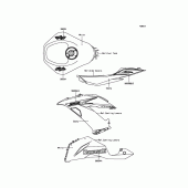 Схема вузла: Decals(PFSWhite) для Kawasaki ZX636 Ninja ZX-6R 30th Anniversary Edition