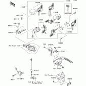 Схема вузла: Замок запалювання для Kawasaki VN1500 VN1500 Mean Streak