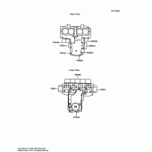 Схема вузла: Болти картера двигуна для Kawasaki ZX600 Ninja 600R