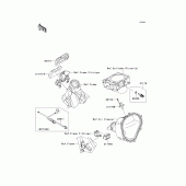 Схема вузла: Fuel injection для Kawasaki KX450 KX450F