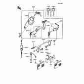 Схема вузла: Замок запалювання для Kawasaki KMX125