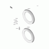 Схема узла: Шины для Kawasaki KZ1000 Police