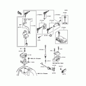 Схема вузла: Замок запалювання для Kawasaki ZR400 ZRX-II