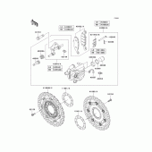 Схема вузла: Переднє гальмо для Kawasaki ER650 ER-6N ABS