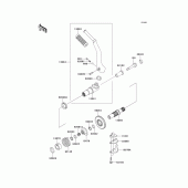 Схема вузла: Kickstarter mechanism для Kawasaki EJ650 W650