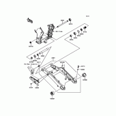 Схема узла: Задний рычаг (Маятник) для Kawasaki ZR1000 Z1000 ABS