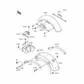 Схема узла: Крыло для Kawasaki BJ250 Estrella RS