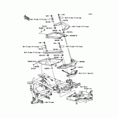 Схема узла: Заглушка сиденья (Опция) для Kawasaki KLE650 Versys 650
