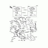 Схема вузла: Нижній обтічник (ZX400-N3) для Kawasaki ZX400 ZZR400