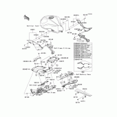 Схема вузла: Side covers/chain cover(1/2)(l8f-las) для Kawasaki ZR750 Z750