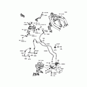 Схема вузла: Brake Piping для Kawasaki ER650 ER-6N ABS