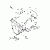 Схема вузла: Батарейний відсік для Kawasaki ZR400 ZRX-II