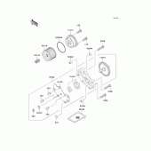 Схема вузла: Масляний насос для Kawasaki KL250 KL250 Super Sherpa