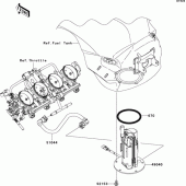 Схема вузла: Fuel pump для Kawasaki ZX600 Ninja ZX-6R