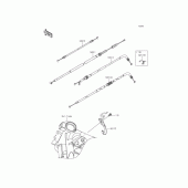 Схема вузла: Кабелі для Kawasaki BX250 NINJA 250SL