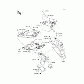 Схема вузла: Заднє крило для Kawasaki EX650 Ninja 650