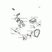 Схема вузла: Fuel Injection для Kawasaki KX450 KX450F