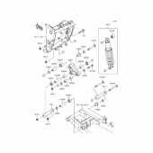 Схема вузла: Задня підвіска\Амортизатор для Kawasaki EX250 Ninja 250