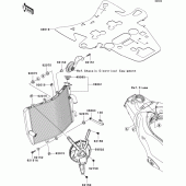 Схема вузла: Радіатор для Kawasaki ZX1000 Ninja ZX-10R