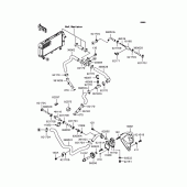 Схема вузла: Водяний насос для Kawasaki VN250 Eliminator 250V