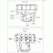 Схема вузла: Болти картера двигуна для Kawasaki ZR750 Z750