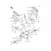 Схема вузла: Підніжки для Kawasaki VN900 Vulcan 900 Classic LT