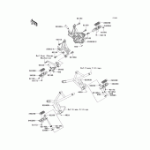 Схема узла: Подножки для Kawasaki KLE650 Versys 650 ABS