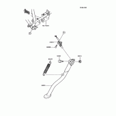 Схема вузла: Stand(s) для Kawasaki KMX125