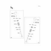 Схема вузла: Клапан(и)(1/2) для Kawasaki ZX1000 Ninja ZX-10R