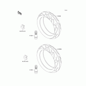 Схема вузла: Шини для Kawasaki ZX600 ZZ-R600